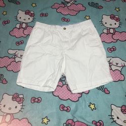 White Men’s Shorts 