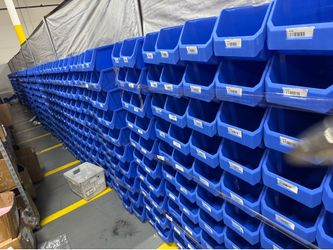 14”x6” stackable bins for storage 1,000 pcs
