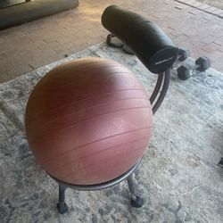 Ab Ball Work Station For Desk Or Exercise 