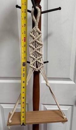 BOHO Hanging Shelf Macrame Set of 2 just $5 for both