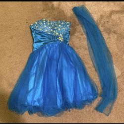 Turquoise party dress