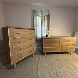 Solid Sanded Dressers Set of 2 - Cleaned, Ready For Staining
