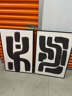 2 large modern frames