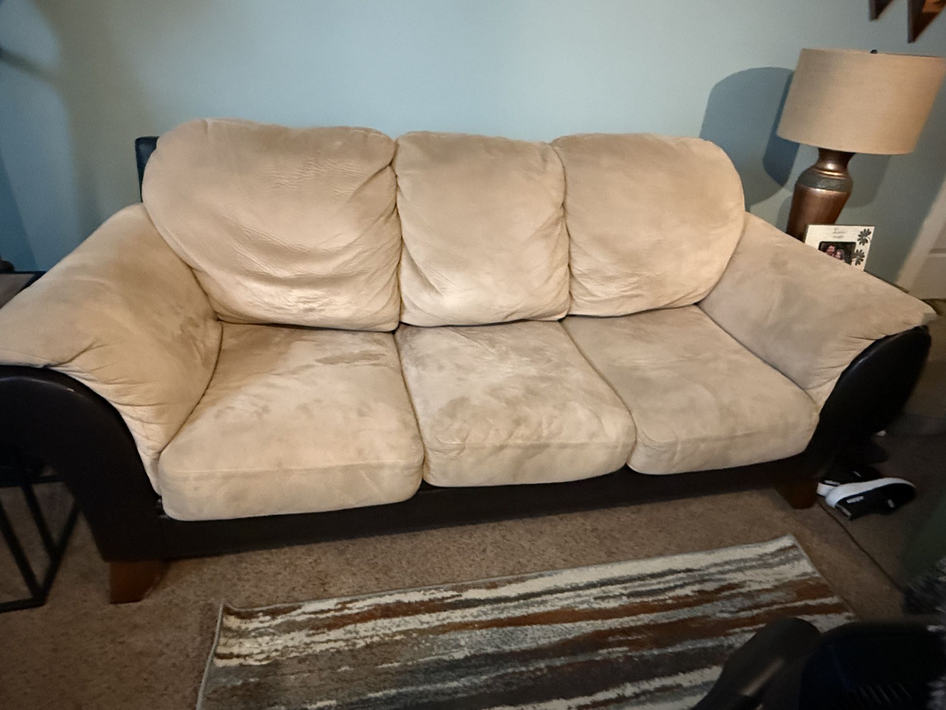 Beige sofa
