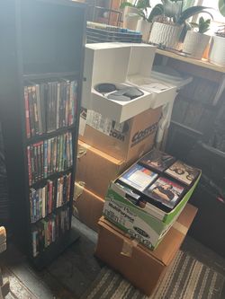 DVD’s and blue rays, MAKE ME AN OFFER I CAN’T REFUSE hundreds of DVD’s and head phones.