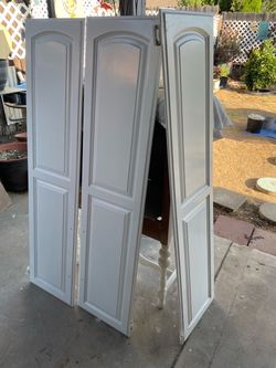 Cupboard doors (3)- 59 inches long/ 14. 5 wide