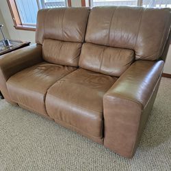Leather Love Seat Recliner