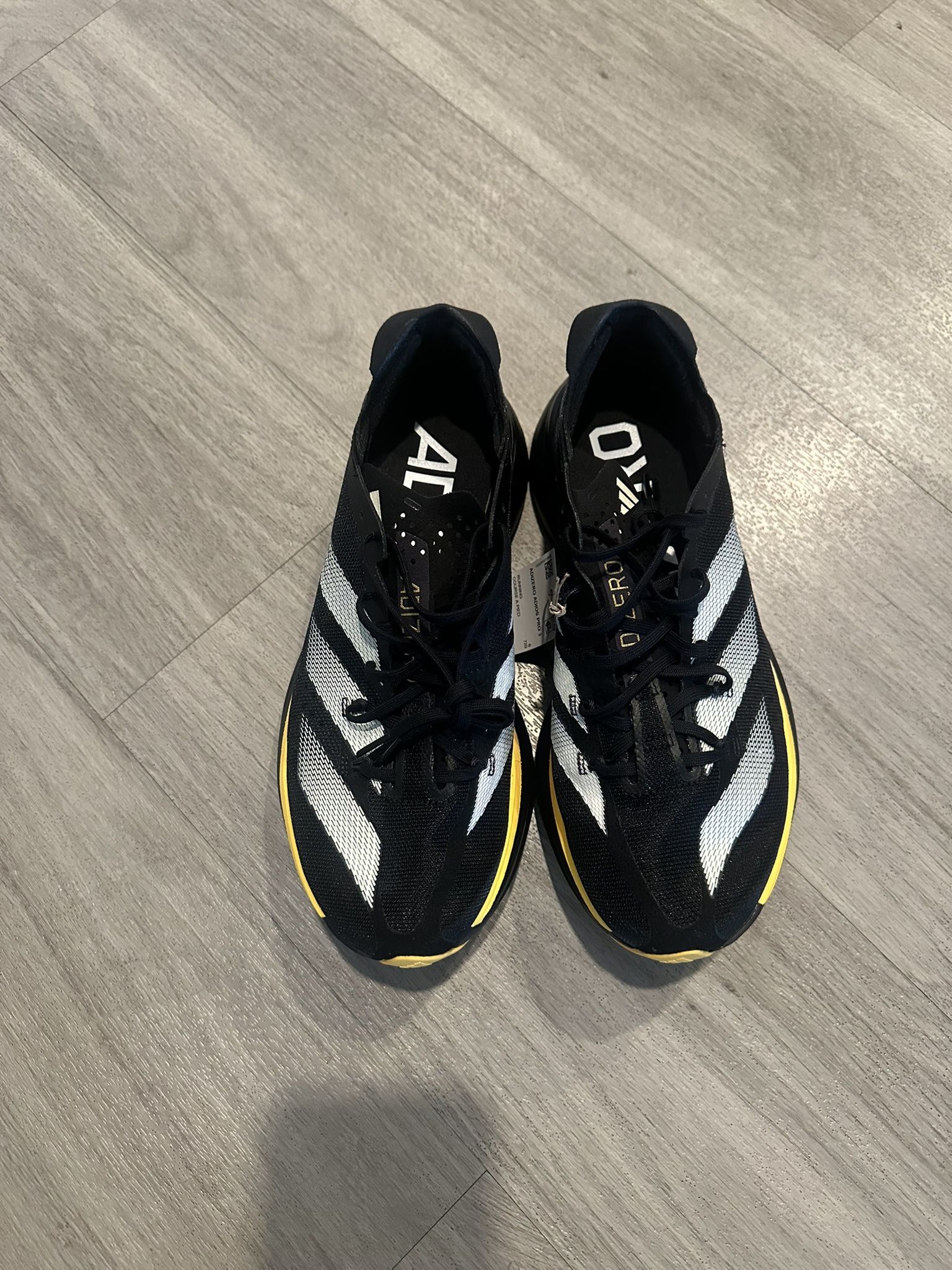 Adidas Adizero Adios Pro 3 Running Shoes Core Black Zero Sz M10 / W11