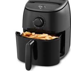 DASH Tasti-Crisp™ Electric Air Fryer Oven, 2.6 Qt., Black – Compact Air Fryer for Healthier Food in Minutes, Ideal for Small Spaces - Auto Shut Off, A