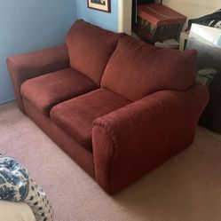 Free Red Corduroy Couch