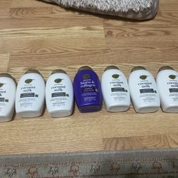 7 OGX Shampoo And Conditioners 