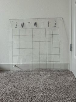 Decorative Acrylic Wall Calendar 30” x 30”