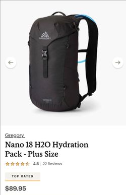 Gregory 
Nano 18 H2O Hydration Pack