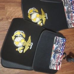MARINE CORPS CAR RUGS (2 Sets Total)