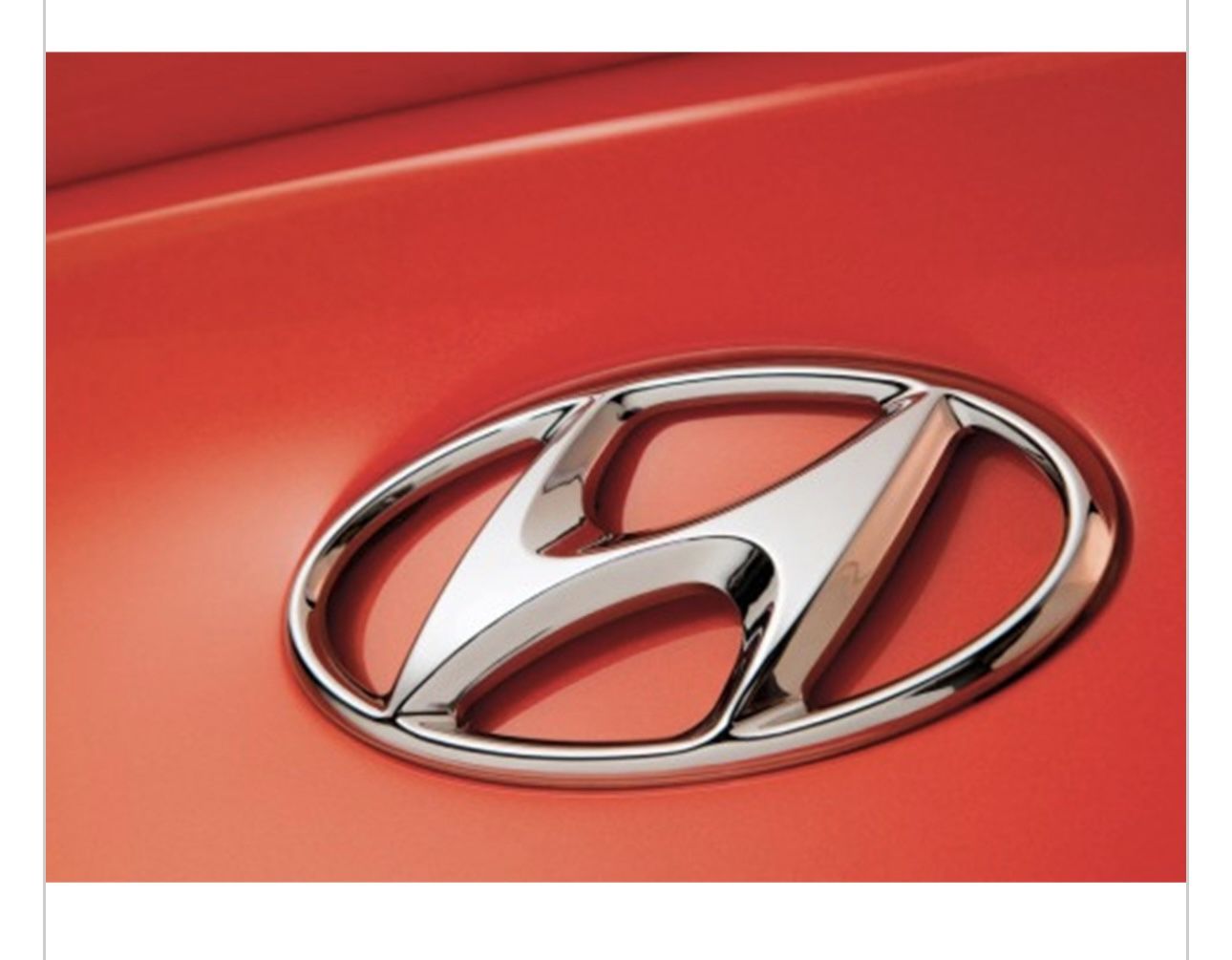 Hyundai Symbol Mark H Logo Emblem, Rear 2000-2008 Hyundai