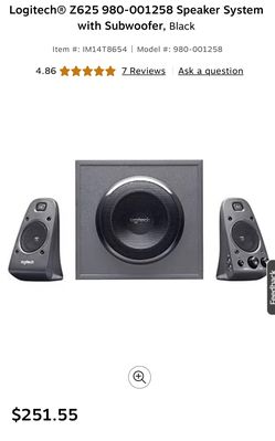Logitech® Speaker System with Subwoofer, Black