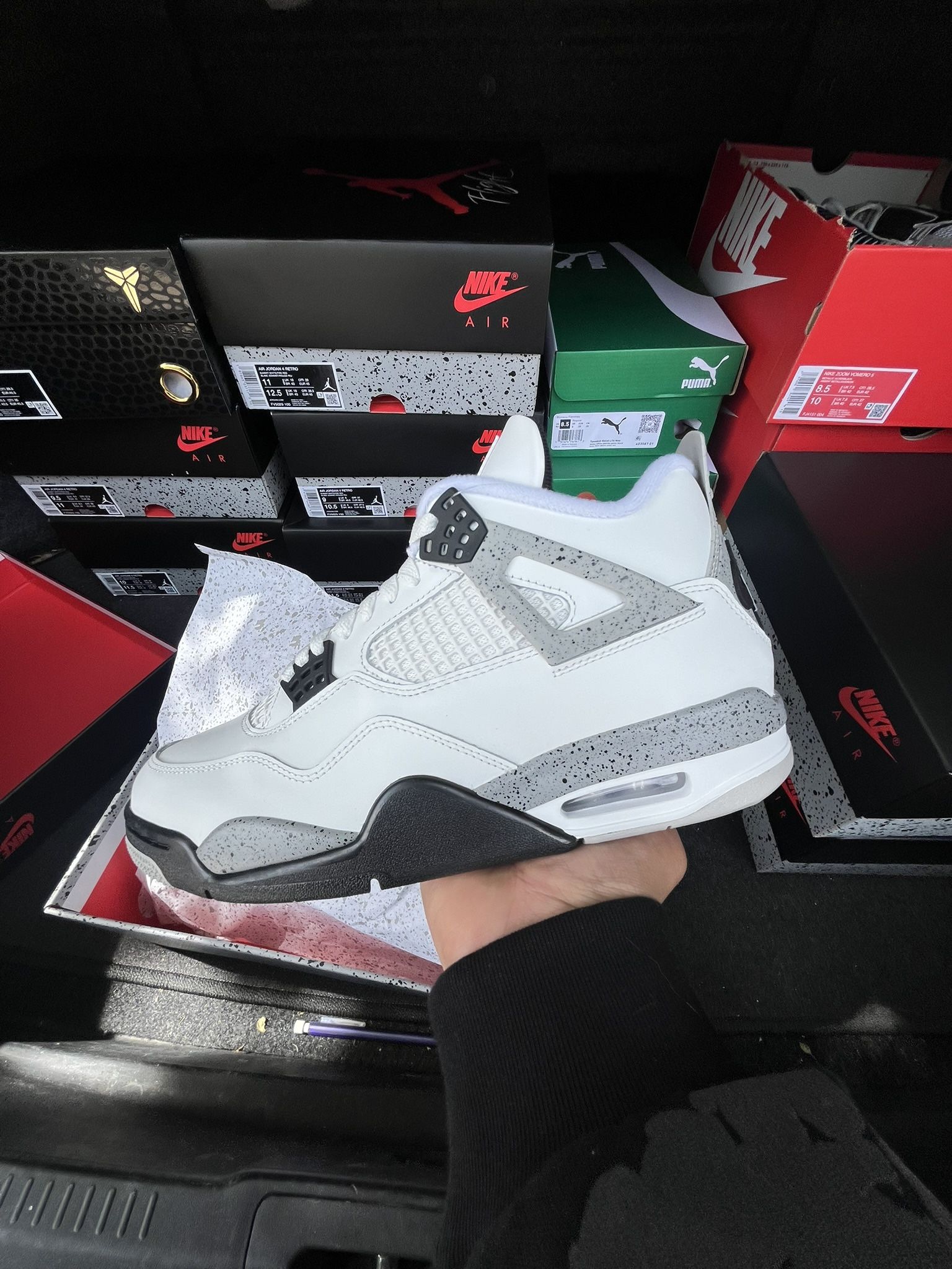 Jordan 4 White Cement - Size 8-9