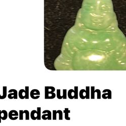 Gold  Jade Buddha Pendant 