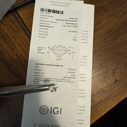 3.03 VS1 ROUND IGI CERTIFIED  F COLOR 