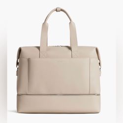 Brand New Monos Ivory Weekender Bag
