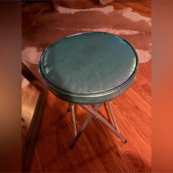 Blue Glitter Folding Stool