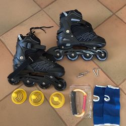 Roller Blades Adjustable Size Women's 10-13 Men's 8.5-11.5