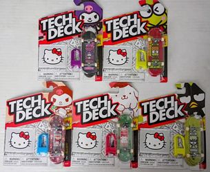 2026 Tech Deck x SANRIO HELLO KITTY Girl Fingerboard Set (5) ULTRA RARE