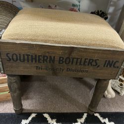 Cute Farmhouse Stool Foot Rest or Riser