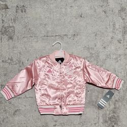 Adidas NCAA Toddler University Of California Berkeley Varsity Satin Jacket (size 12,18, 24 months)