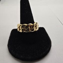 10K Cuban Link Ring