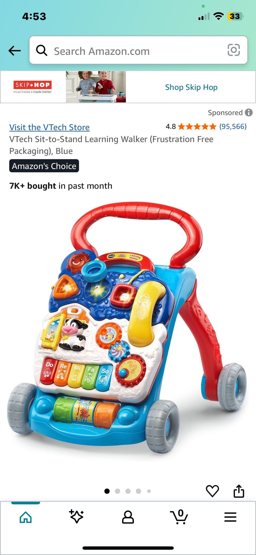 Vtech Sit To Stand Learning Walker