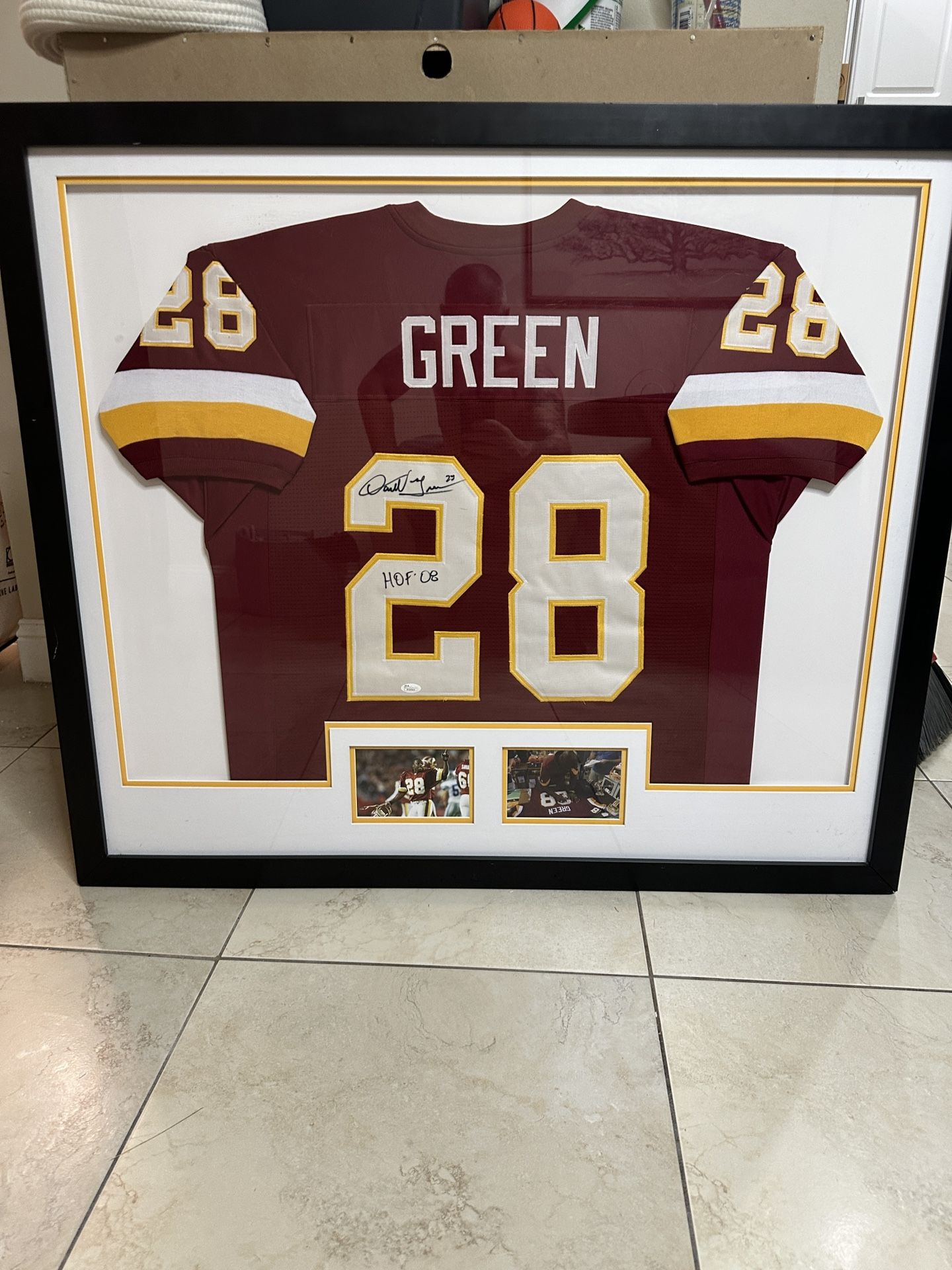 Redskins Jersey Paul Kelly Redskins Darrell Green Autographed