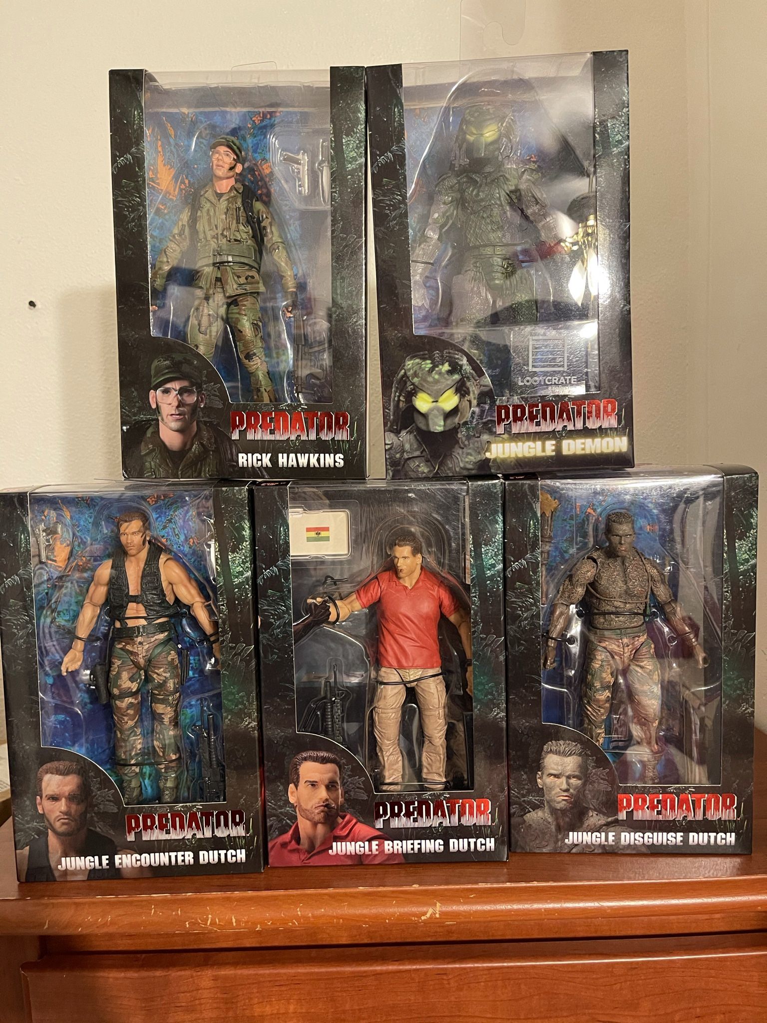 Neca Predator, Dutch & Hawkins Figures
