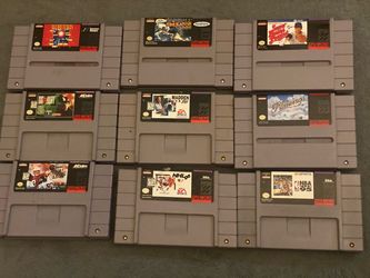 SNES Official Nintendo Super Nintendo Classic Games Collection  9 ORIGINAL SNES GAMES FOR ONE GREAT COLLECTION  Selling a collection of 9 original Sup