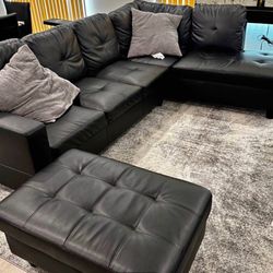 Leather couch 