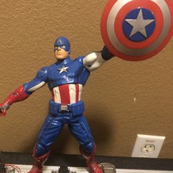 2012 Marvel Avengers Captain America 10" Talking Electronic Action Figure Loose