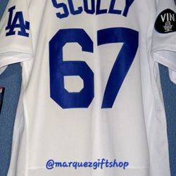Men's Vin Scully Dodgers Jerseys 