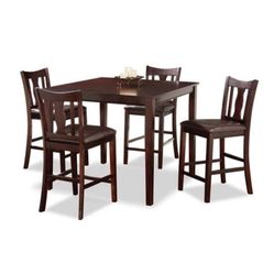 Espresso Bistro table & 4 Chairs 
