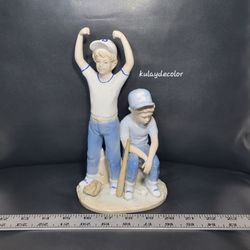 Paul Sebastian 1989 “Winner / Loser” Home Run Baseball Boys Porcelain Figurine