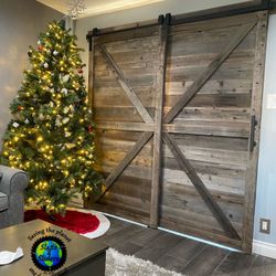 Grey Barn Door