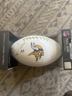 Signed Minnesota Vikings NFL Full Size Football