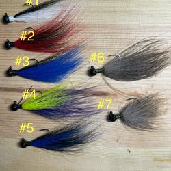 Hand Tied Bucktail Jigs For Sale
