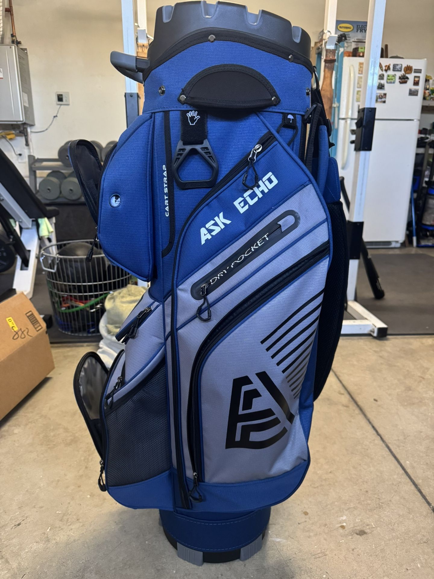 Ask Echo Cart Bag Blue And Gray