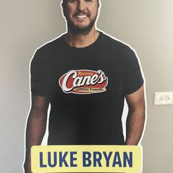 Luke Bryan Canes Cutout 