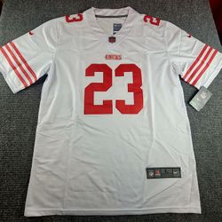 San Francisco 49ers Size Large Christian McCaffrey White Jersey