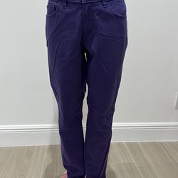 Loft Purple Curvy Skinny Jeans Size 28/6