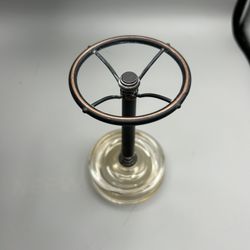 Super Cool Steampunk Vintage Steering Wheel Toothbrush Holder 