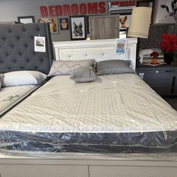 Free Bed Frame Queen Size ! With The Purchase Of A Queen Mattresses Set 