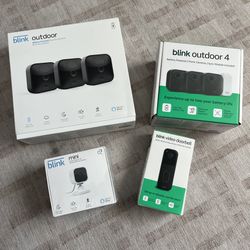 Blink Security Camera System Bundle Doorbell Indoor Outdoor