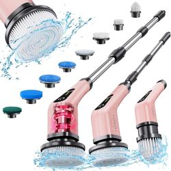 Electric Spin Scrubber, 8 in 1 Cordless Powerful Scrub Brush For Cleaning Bathroom, Kitchen, Shower, brand new